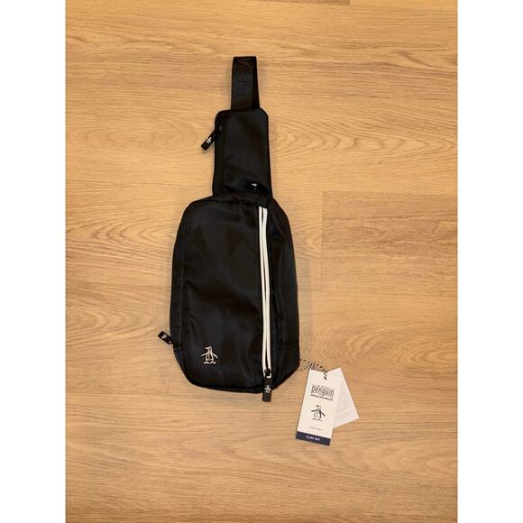 An Original penguin by munsingwear sling bag black NWT - Picture 1 of 4